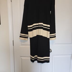 Elegant Black and Cream Women's Dress